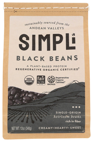 Simpli Beans Black Rgnrtive Org - No Plunge - Front