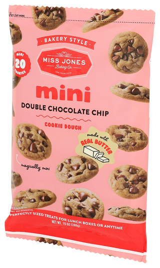 Miss Jones Baking Co Dough Bkry Mini Choc Chp - Right - Front