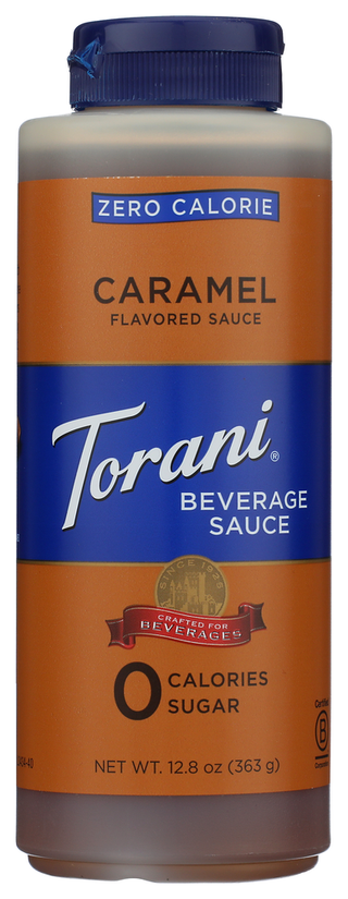 Torani Beverage Sauce 0cal Carm - No Plunge - Front