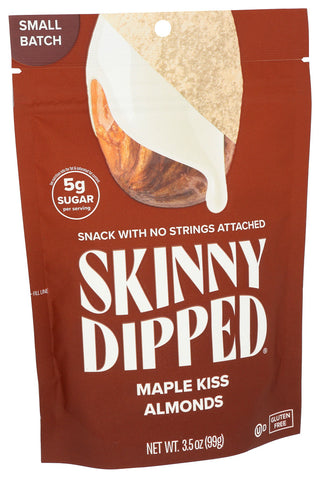 Skinnydipped Almonds Maple Kiss - Left - Front
