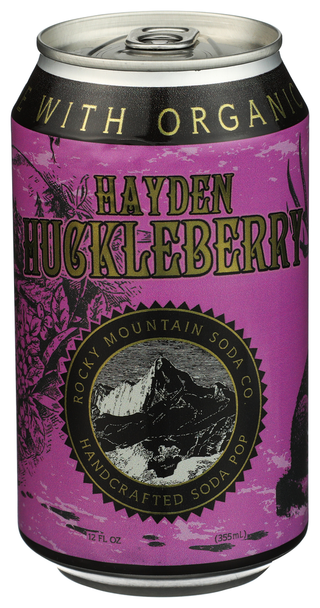 Rocky Mountain Soda Soda Huckleberry - Centre - Front