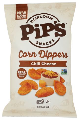 Pips Chips Corn Chili Cheese - No Plunge - Front