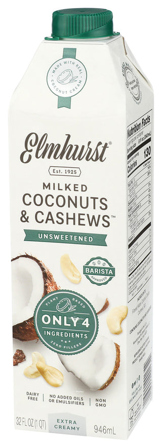 Elmhurst Cashew Coconut Unswtened - Right - Front