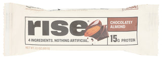 RISE BAR PROTEIN BAR, CHOCOLATEY ALMOND, 2.1 OZ. - No Plunge - Front