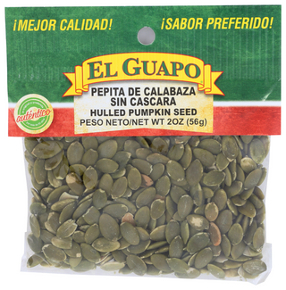 EL GUAPO HULLED PUMPKIN SEED, 2 OZ. - Centre - Front