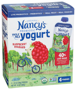 Nancys Yogurt Wh Rspbry Rhu Org - Left - Front