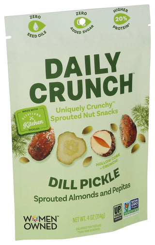 Daily Crunch Almonds Dill Pick Sprted - Left - Front