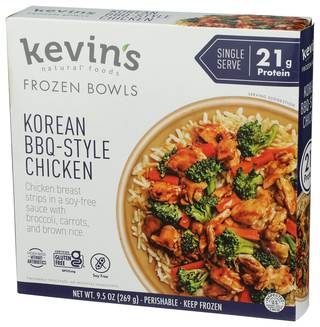 Kevins Natural Foods Bowl Chicken Korean Bbq - Right - Front