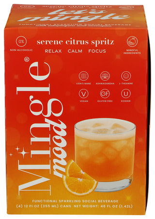 Mingle Mocktails Na Mkt Serene Cit Sp 4pk - Centre - Front