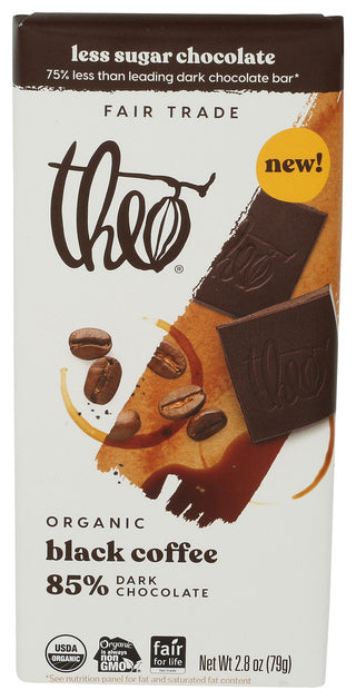 Theo Chocolate Choc Bar Org Blck Cffee - Centre - Front