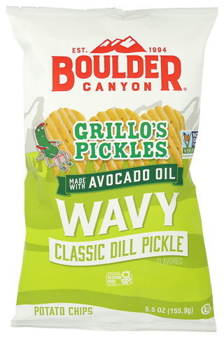 Boulder Canyon Chips Wavy Dill Pickl Gf - No Plunge - Front