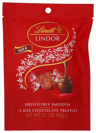 Lindt Choc Lindor Mlk Peg Bag - No Plunge - Front
