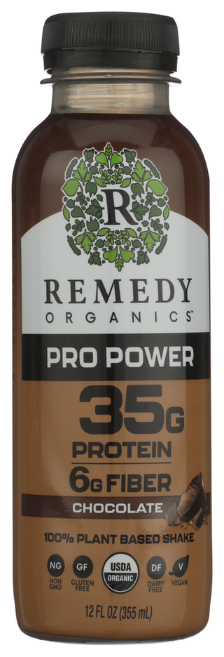 Remedy Organics Bev Choc 35g Protein - No Plunge - Front