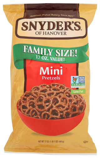 Snyders Of Hanover Pretzels Mini - No Plunge - Front