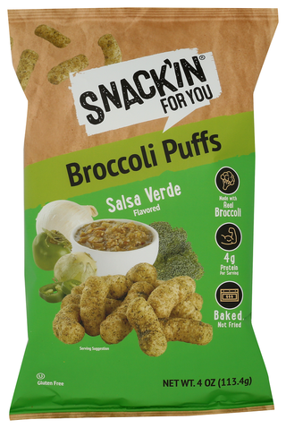 Snackin For You Puffs Broccoli Sls Verde - No Plunge - Front
