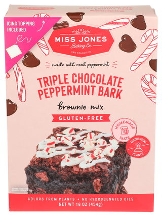 Miss Jones Baking Co Mix Brwni Trp Chc Pprmnt - Centre - Front