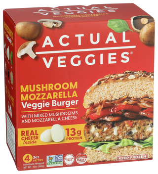 Actual Veggies Burger Veggie Mshrm Mzrl - Left - Front