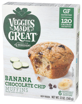 Veggies Made Great Muffin Banana Chcchp 6ct - Right - Front