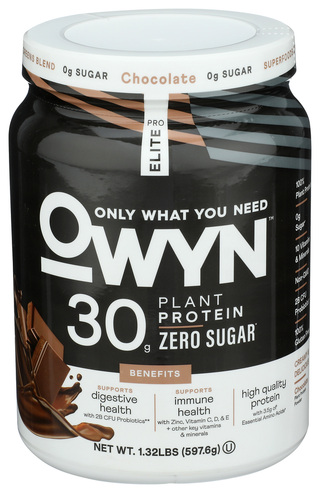 Owyn Protein Elite Chocolate - Centre - Front