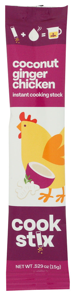 Cookstix Stock Chkn Ccnut Ginger - No Plunge - Front