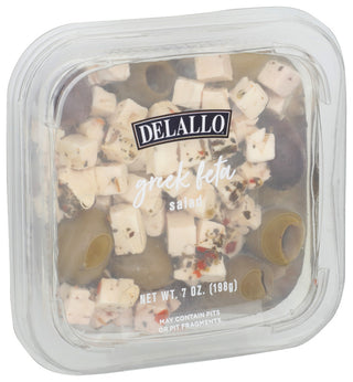 Delallo Salad Greek Feta - Left - Front