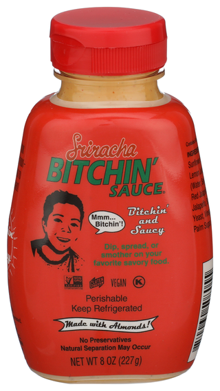 Bitchin' Sauce Sriracha Squeeze Bottle, 8oz - Centre - Front