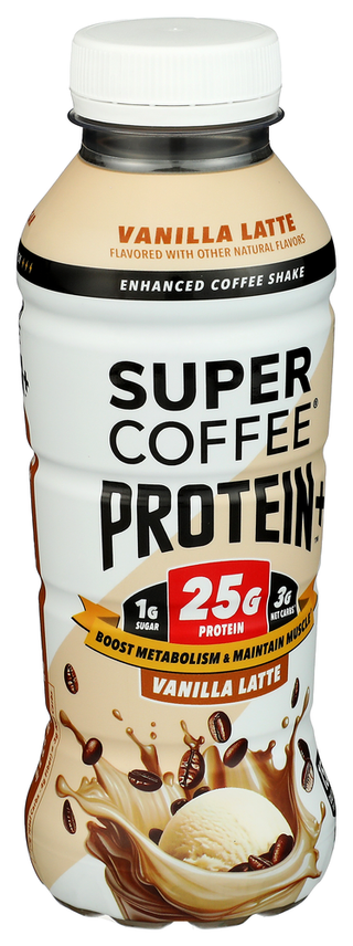 Super Coffee Protein Rtd Vnla Latte - Left - Front