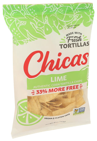 Chicas Chips Tortilla Lime - Left - Front