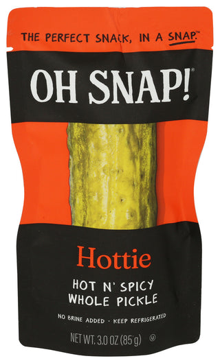OH SNAP! HOTTIE WHOLE PICKLE, 1 COUNT - Centre - Front