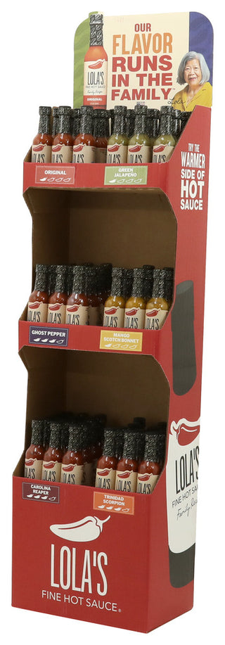 Lolas Fine Hot Sauce Sauce Hot 6var 72pc - Right - Front