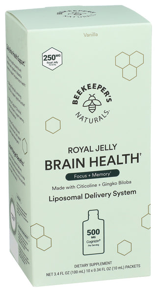 Beekeepers Brain Hlth Liposml 10pkt - Left - Front