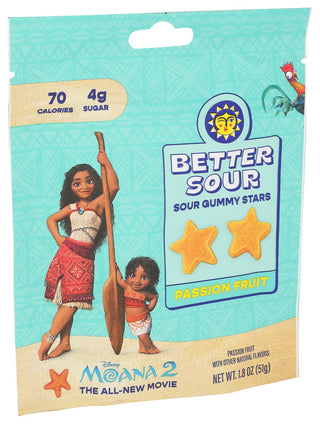 Better Sour Gummy Stars Passion Fuit - Left - Front