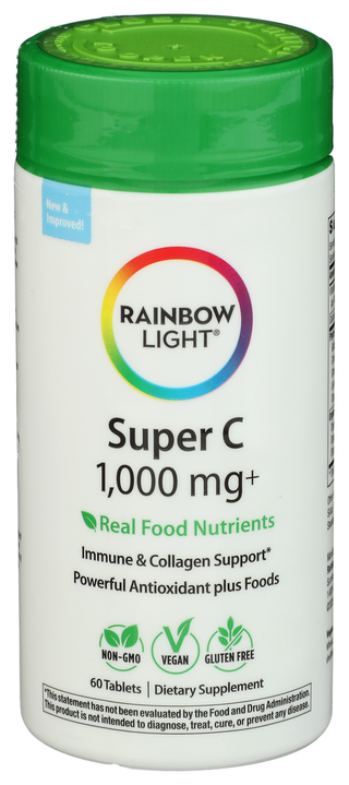 Rainbow Light Super C 1000mg - Centre - Front