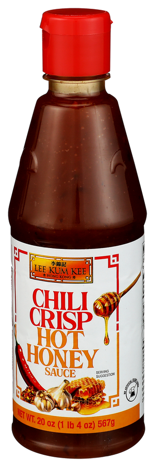 Lee Kum Kee Sauce Chili Crisp Ht Hny - Right - Front