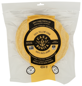 CASA BONITA YELLOW CORN SOFT TORTILLAS - Centre - Front