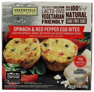 Greenfield Egg Bites Spinach Rd Ppr - No Plunge - Front