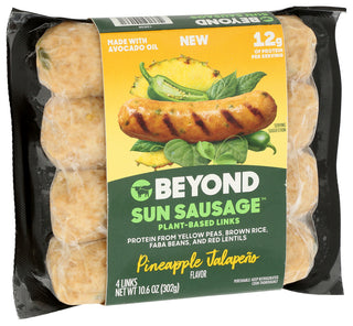 BEYOND SUN SAUSAGE™ PINEAPPLE JALAPENO - Left - Front