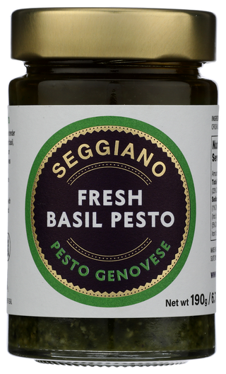 Seggiano Pesto Fresh Basil - No Plunge - Front