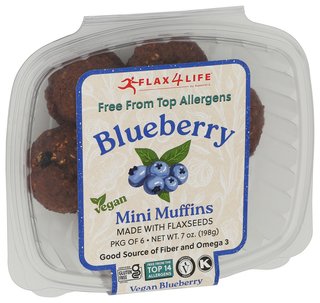 Flax4life Muffin Blbrymini Vgn 6pc - Left - Front