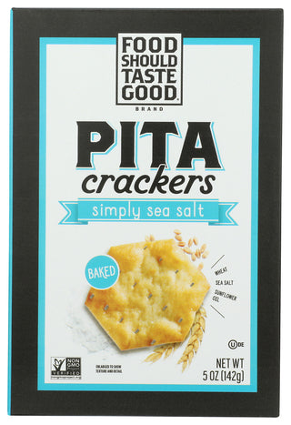 Food Should Taste Good Cracker Pita Sea Salt - No Plunge - Front