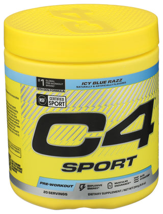 Cellucor C4 Sport Icy Blue Rasp - Left - Front