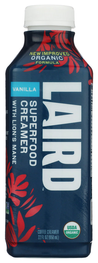 Laird Superfood Creamer Liq Vanilla Org - No Plunge - Front