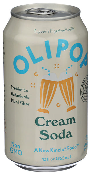 Olipop Soda Preb Cream Soda - Left - Front