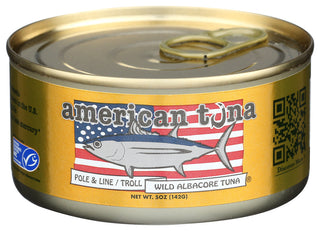 AMERICAN TUNA WILD ALBACORE TUNA WITH SEA SALT, 6 OZ. - Centre - Front