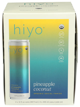 Hiyo Na Mktl Pnpl Coconut 4pk - Centre - Front