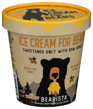 Ice Cream For Bears Ice Cream Coffee Chip - Left - Front