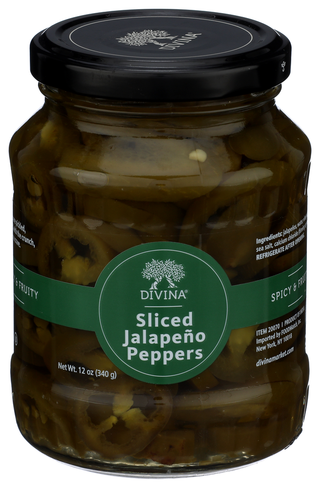 Divina Peppers Jalapeno Sliced - Centre - Front