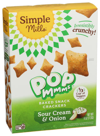 Simple Mills Cracker Sour Cream Onion - Left - Front