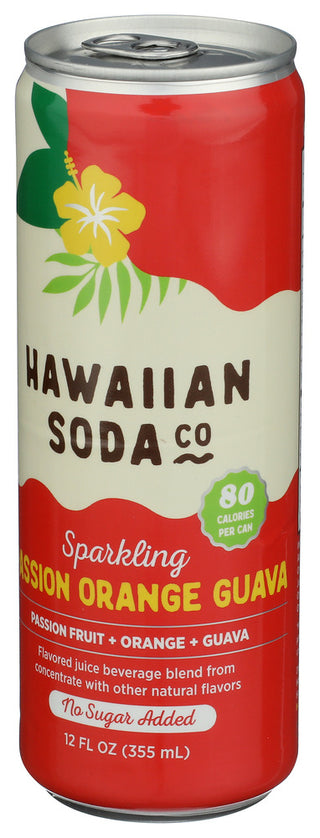 Hawaiian Soda Co Juice Spk Passn Orng Gva - Right - Front