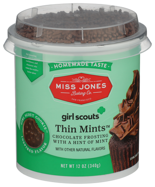 Miss Jones Baking Co Frosting Thin Mint Choc - Centre - Front